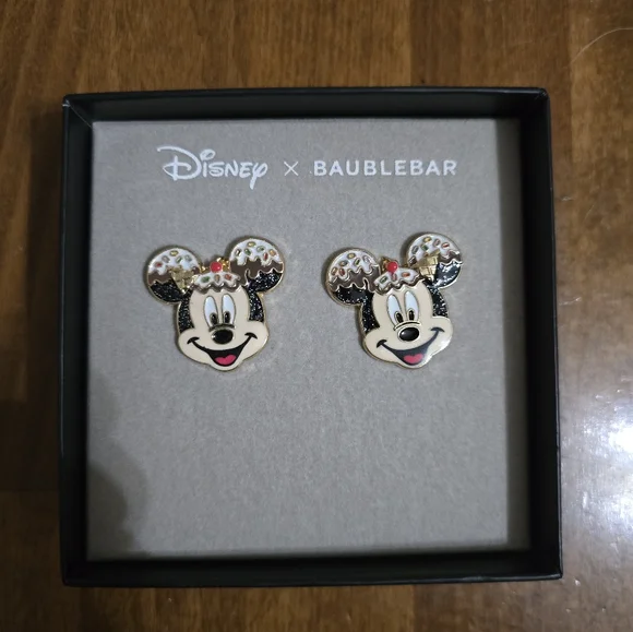 Disney Baublebar Ice Cream Sundae Earrings - Picture 1 of 3